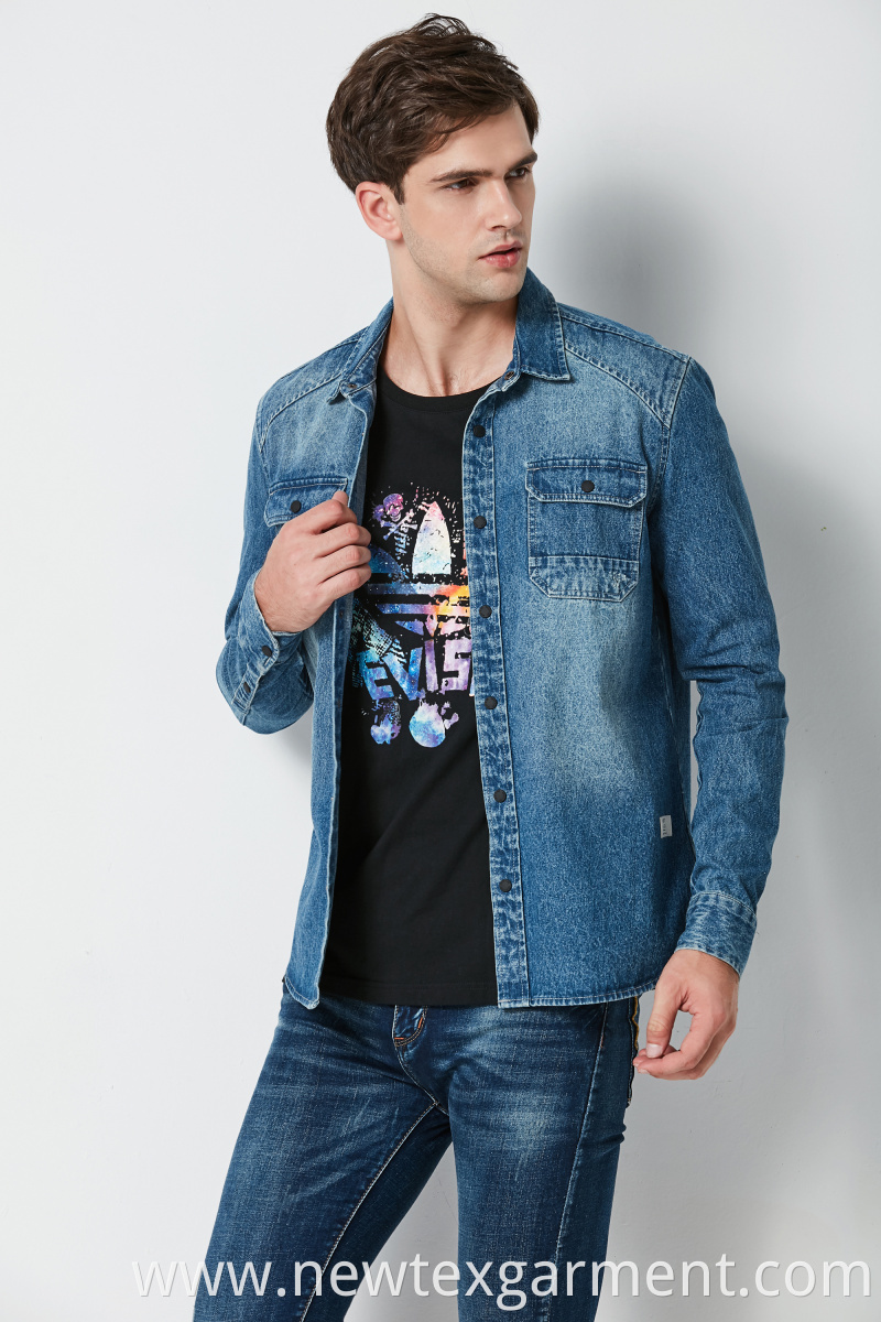 MENS FASHION DENIM SHIRT